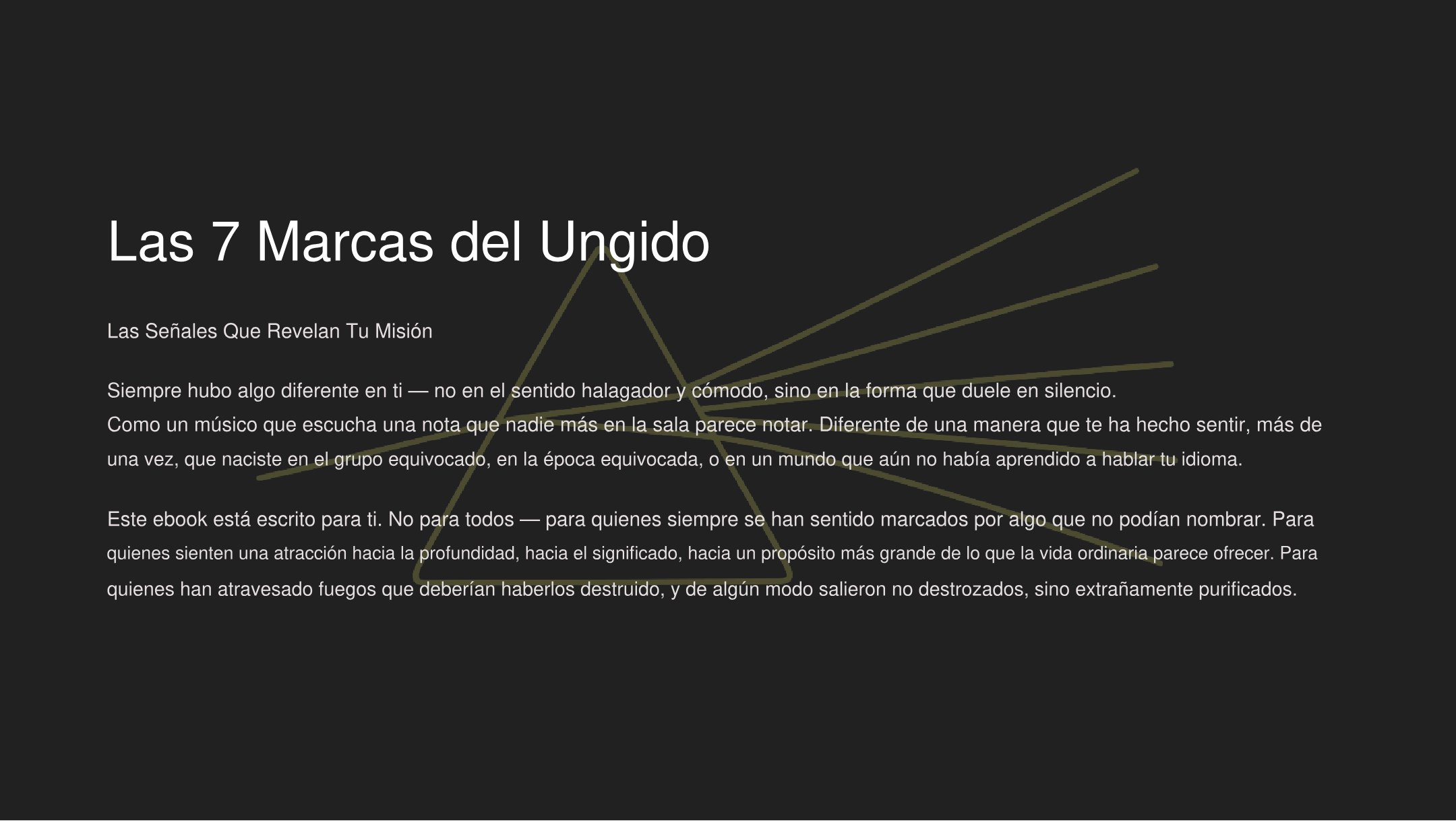 Las 7 Marcas de los Ungidos: Las Señales Que Revelan Tu Misión