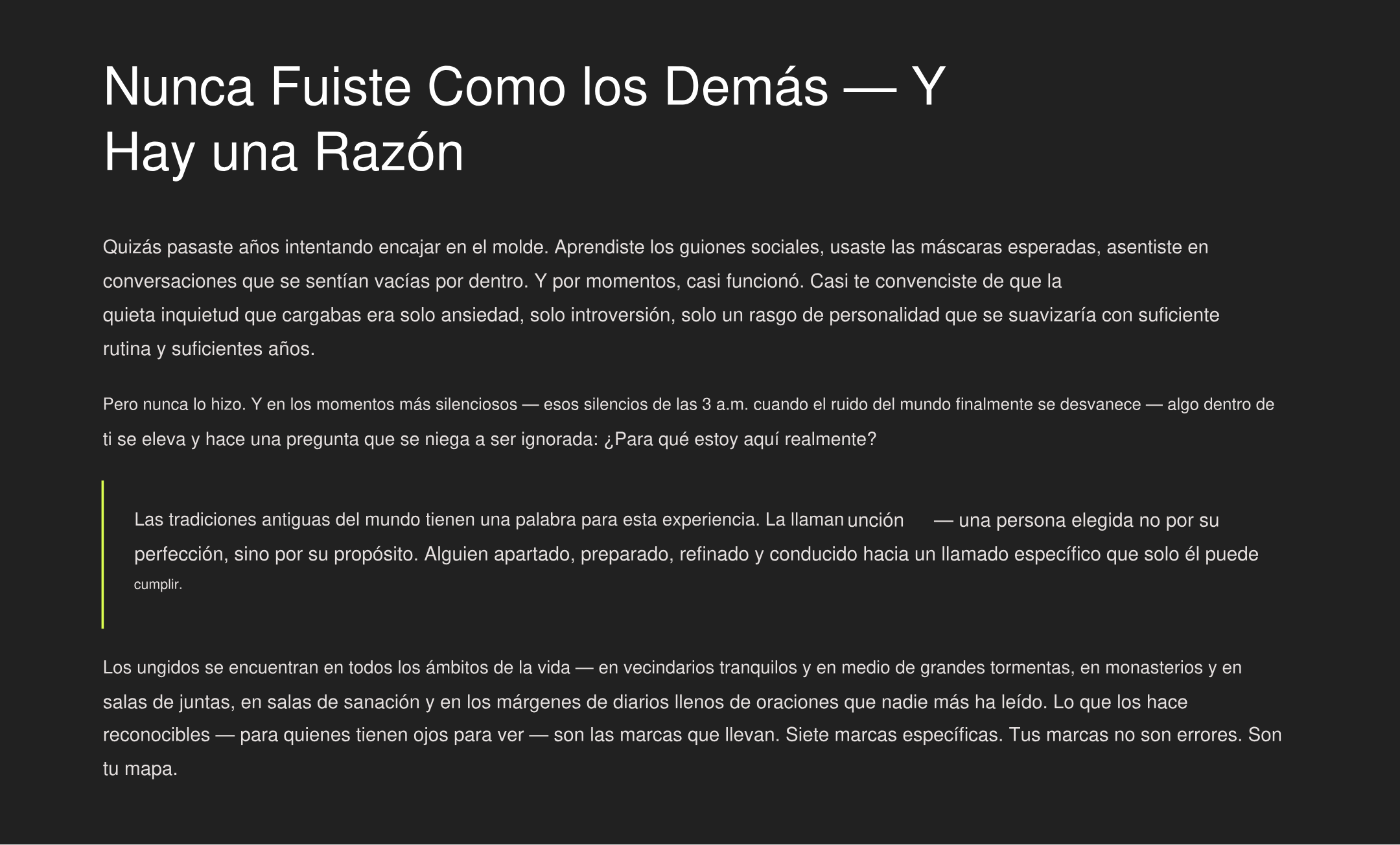 Las 7 Marcas de los Ungidos: Las Señales Que Revelan Tu Misión