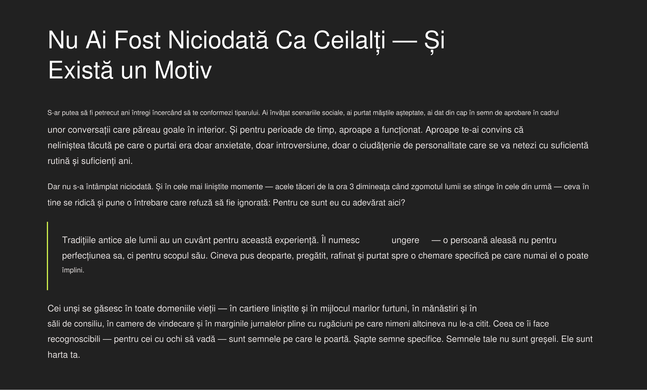 Cele 7 Semne ale Unșilor: Semnele Care Îți Dezvăluie Misiunea